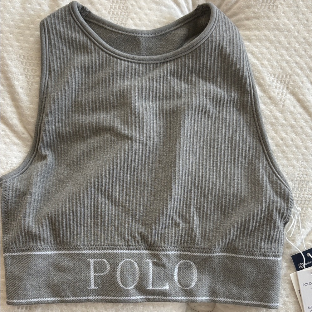 Polo by Ralph Lauren Gray Tank Top
